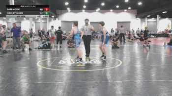 116 lbs Rr Rnd 4 - Sam Moon, Mat Warriors Fire - BHSE vs Harley Mann, VA Team Predator - BHSE