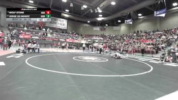 3A 120 lbs Champ. Round 1 - Jorge (JJ) Munoz, Carbon vs Wolf Stone, Logan