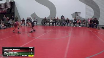 100 lbs Quarterfinals (8 Team) - WILLIAM SCHORK, West Shore Wrestling Club vs Christian Ramirez, M2 Blue (NJ)