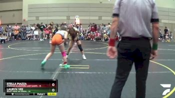 116 lbs Round 4 (10 Team) - Stella Piazza, American Gladiators-Lady Saints vs Lauryn Vee, Beast Mode WA Green