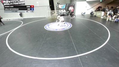 110 lbs Kiana Lien, SCVWA - Santa Clara Valley Wrestling Association vs Leila Witzerman, LAWA - Los Angles Wrestling Association