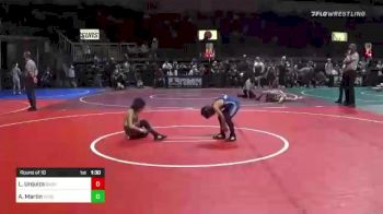 58 lbs Round Of 16 - Lorenzo Urquiza, Bagdad Copperhead WC vs Armani Martin, Stout Wr Ac