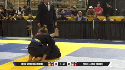 Priscilla Saige Cassase vs Eloise Viviane Chambadal 2025 Pan Jiu Jitsu IBJJF Championship