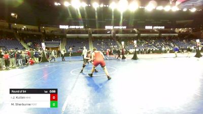 285 lbs Round Of 64 - Jayden Kuilan, Manchester Memorial vs Mike Sherburne, Portsmouth