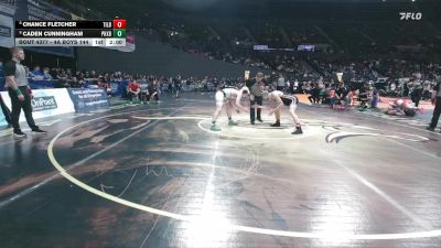 4A Boys 144 lbs 5th Place Match - Caden Cunningham, Phoenix Boys vs Chance Fletcher, Tillamook Boys