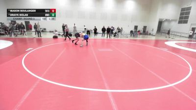 157 lbs Champ. Round 5 - Mason Boulanger, Team Nazar Training Center vs Drayk Nolan, Mollitium Wrestling Club