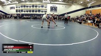 120 lbs Cons. Round 5 - John Paul Hatgas, Holy Name High School vs Cam Haynes, North Royalton