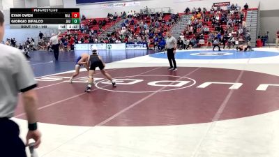 149 lbs Champ. Round 1 - Evan Owen, Washington & Lee vs Giorgio Difalco, Johns Hopkins