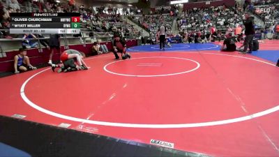 80 lbs 3rd Place Match - Oliver Churchman, Mountain Home Flyers Youth Wrestling Club vs Wyatt Miller, Dover Youth Wrestling Club