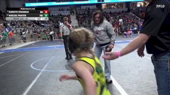 60 lbs Semifinal - Karsyn Dingman, Maize vs Raelee Prater, Pratt Wrestling Club