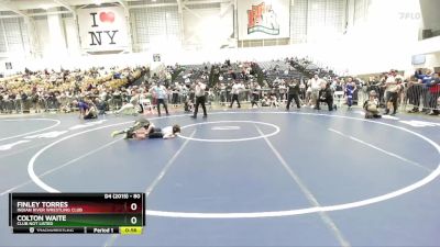 80 lbs Quarterfinal - Finley Torres, Indian River Wrestling Club vs Colton Waite, Club Not Listed