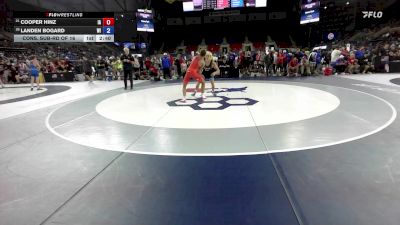132 lbs Cons. Sub-rd Of 16 - Cooper Hinz, IA vs Landen Bogard, WI