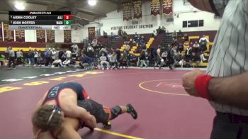 215 lbs Quarterfinal - Josh Hoffer, Washington Community vs Aiden Cooley, Allen