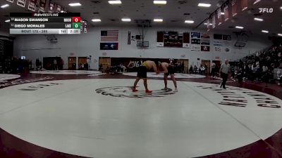 285 lbs Cons. Round 2 - Diego Morales, Lakeland vs Mason Swanson, Concordia-Moorhead