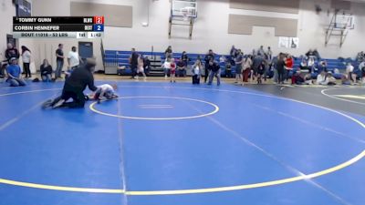 53 lbs Champ. Round 3 - Tommy Gunn, Bear Lake Wrestling Club vs Corbin Hennefer, Declo Stingers