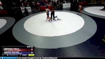 126 lbs Champ. Round 3 - Cervando Tapia Ii, Beat The Streets - Los Angeles vs Andrew Wallace, Cabrillo High School Wrestling