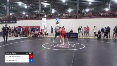 125 kg Quarterfinal - Joshua Heindselman, Oklahoma Regional Training Center vs Matthew Cover, Princeton Wrestling Club
