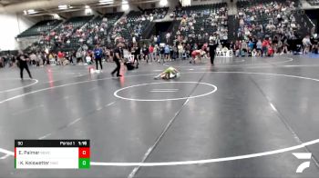 90 lbs Round 1 - Kaleb Keiswetter, Norton Wrestling Club vs Emmett Palmer, Broken Bow Wrestling Club