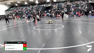 90 lbs Round 1 - Kaleb Keiswetter, Norton Wrestling Club vs Emmett Palmer, Broken Bow Wrestling Club