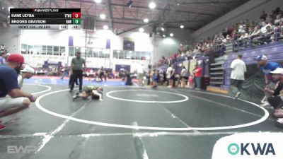 49 lbs Round Of 16 - Kane Leyba, Team Tulsa Wrestling Club vs Brooks Grayson, Raw Wrestling Club