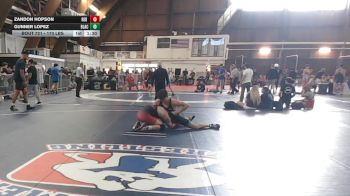 170 lbs 5th Place - Zandon Hopson, Red Dot Wrestling vs Gunner Lopez, Black Fox