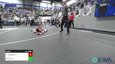 67 lbs Quarterfinal - Colt Topping, Smith Wrestling Academy vs Walker Diaz, Shelton Wrestling Academy