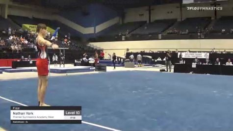 Nathan York - Floor, Premier Gymnastics Academy West - 2021 USA Gymnastics Development Program National Championships