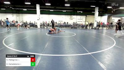 100 lbs Consi Of 16 #1 - Kurt Pellegrino, NJ vs Karson Kahalekomo, IN