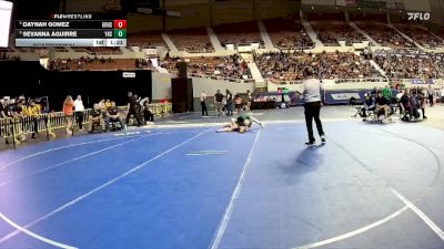 114-D1 Quarterfinal - Daynah Gomez, Gila Ridge High School vs Sevanna Aguirre, Youngker High School