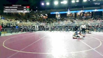 170 lbs Champ. Round 1 - Ariel Alexander, Homestead Senior vs Megan Preston, Wiregrass Ranch