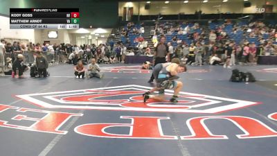 157 lbs Consi Of 64 #2 - Kody Goss, NV vs Matthew Arndt, VA