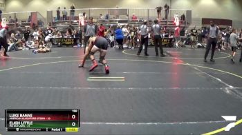 150 lbs Semis & 1st Wrestleback (8 Team) - Luke Banas, American Gladiators-Storm vs Eligh Little, MO Outlaws