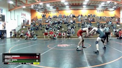 144 lbs 1st Place Match - Brady Smith, Loudonville vs Jonah Gribben, Centerburg