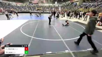 43 lbs Quarterfinal - Liam Martinez, Pomona Elite vs Willow Jones, Cedaredge Bruins