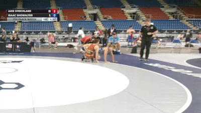 113 lbs 7th Place Match - Jake Strickland, South Carolina vs Isaac Showalter, Illinois