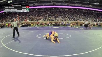 D3-126 lbs Cons. Round 1 - Hunter Sanford, Mason County Central HS vs Jose Garcia, South Haven