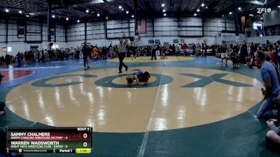 50 lbs Round 2 (6 Team) - Sammy Chalmers, NORTH CAROLINA WRESTLING FACTORY vs Warren Wadsworth, GREAT NECK WRESTLING CLUB - GREEN