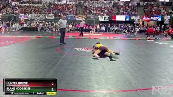 Quarterfinal - Blake Hodgskiss, Choteau vs Hunter Grieve, Lincoln County (Eureka)