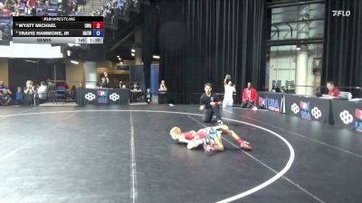 56 lbs Semis - Wyatt Michael, Contenders Wrestling Academy vs Travis Hammons, Jr, Harvey Twisters