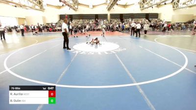 75-B lbs Consolation - Rocco Aurilia, West Milford vs Bryce Dulin, Virginia Slaughter House