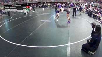 113 lbs Champ. Round 2 - Emma Kamrath, Waverly Wrestling Club - Girls vs Brynn Thiemann, Norris Wrestling Club - Girls