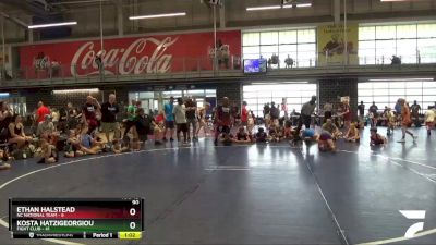 90 lbs Round 8 (10 Team) - Kosta Hatzigeorgiou, Fight Club vs Ethan Halstead, NC National Team