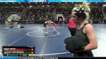 120 lbs Cons. Round 6 - Krystol Luna Rosales, Spencer vs Bailey Brady, LeMars