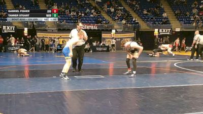 124 lbs Consy 6 - Gabriel Fisher, Jersey Shore vs Tanner Stuart, Warren