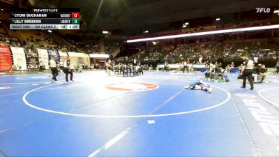 100 Class 2 lbs Semifinal - Cydni Buchanan, Washington vs Lilly Breeden, Liberty