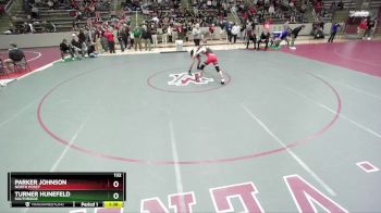 132 lbs Quarterfinal - Turner Hunefeld, Southridge vs Parker Johnson, North Posey