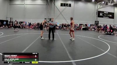 157 lbs Round 6 (8 Team) - Kale Howland, BC Predators vs Rocky Penny, South Side WC Blue