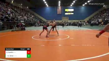 1 lbs Quarterfinal - Hunter Cline, Buffalo Gap vs David Austin, Riverheads