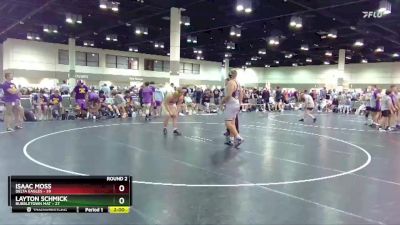 285 lbs Round 2 (16 Team) - Isaac Moss, Delta Eagles vs Layton Schmick, Bubbletown Mat