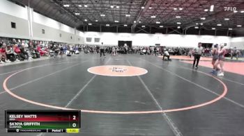 105 lbs Champ. Round 1 - Kelsey Watts, Nixa vs Sa`nya Griffith, Glenpool